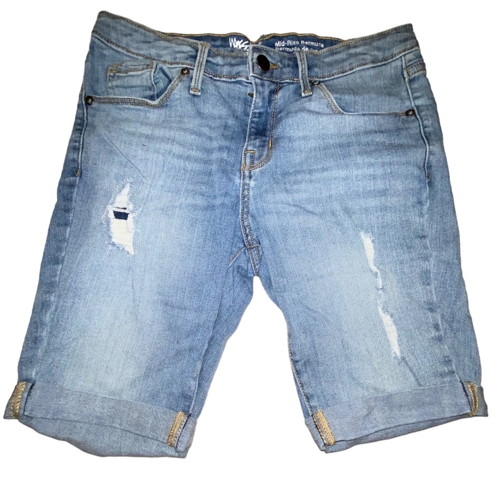 MOSSIMO Mid-Rise Bermuda Shorts Sz 4 Sz 27